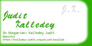 judit kalledey business card